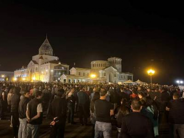 В Арцахе прошел стихийный митинг